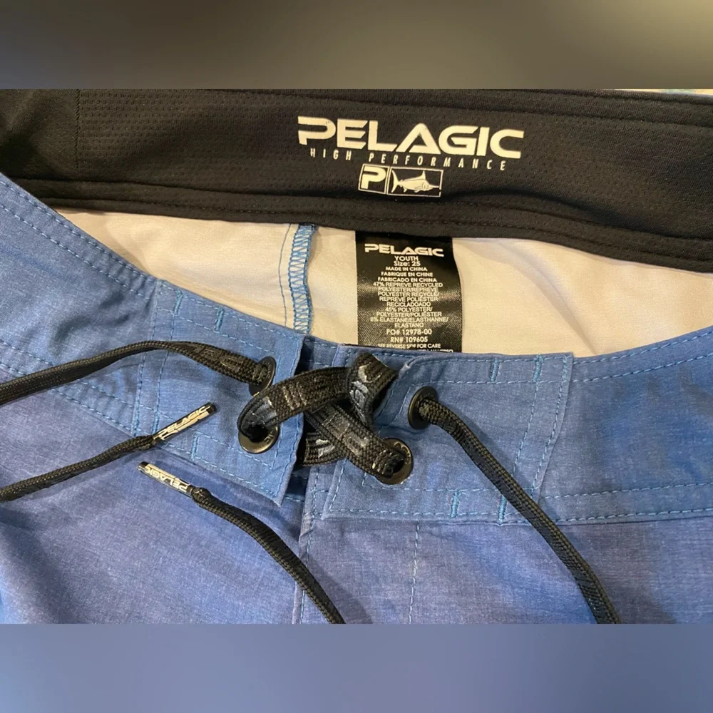 Pelagic Blue Water Youth Boardshorts - Picture 9 of 11
